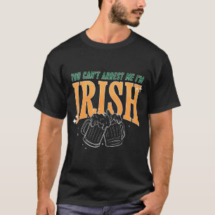 Camiseta Día de San Patricio No puedes arrestarme SOY Irlan