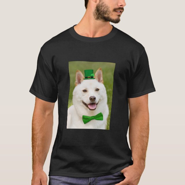 Camiseta Día de San Patricio para cualquiera Perro Shiba In (Anverso)