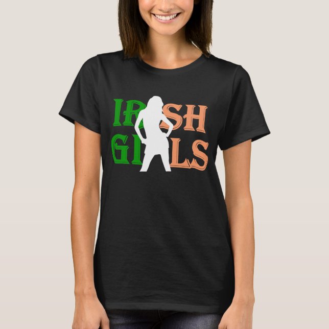 Camiseta Día de San Patricio para los chicas de Irlanda (Anverso)
