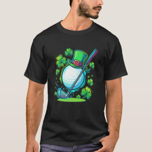 Camiseta Día de San Patricio Pelota de Golf Trébol Irlandés