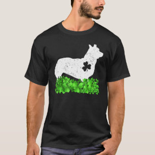 Camiseta Día de San Patricio Perro Corgi Duende Irlandés