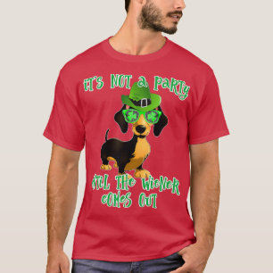 Camiseta Día de San Patricio Perro Dachshund regalo de cerv