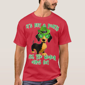 Camiseta Día de San Patricio Perro Dachshund regalo de cerv