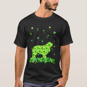 Camiseta Día de San Patricio Perro Terranova Shamrock C Irl