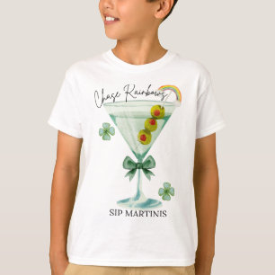 Camiseta Día de San Patricio Perseguir Arcoíris Beber Marti
