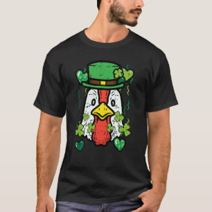 Camiseta Día de San Patricio Pollo Irlandés Hombres de la G