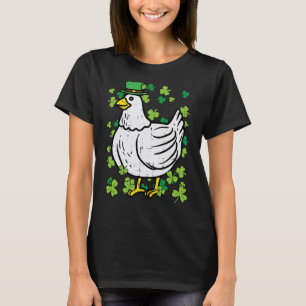Camiseta Día de San Patricio Pollo Saint Pattys Granjero Ho
