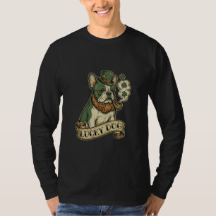 Camiseta Día de San Patricio Retro French Bulldog "Perro Af