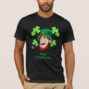 Camiseta Día de San Patricio Riéndose Leprechaun