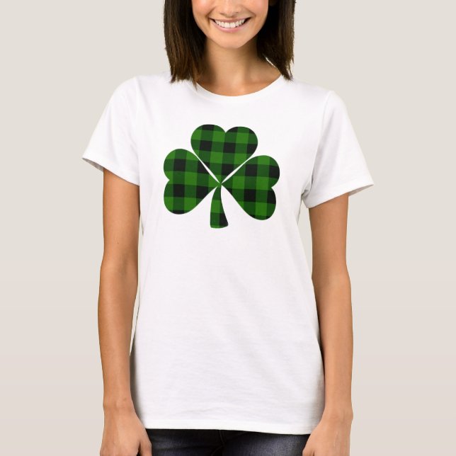 Camiseta Día de San Patricio, roca de yeso verde irlandés (Anverso)