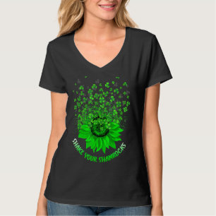 Camiseta Día de San Patricio sacude tu Shamrock Sunflo afor
