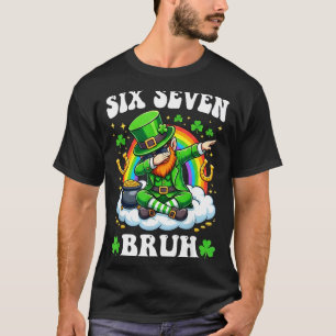 Camiseta Día de San Patricio seis siete hermano niños mucha