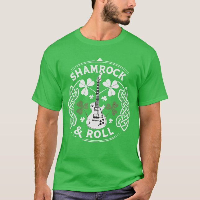Camiseta Día de San Patricio Shamrock & Roll  (Anverso)