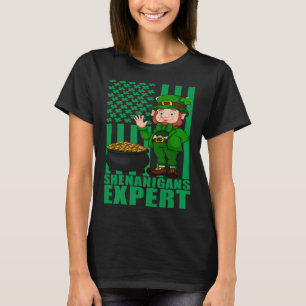 Camiseta Día de San Patricio Shenanigans Leprechaun Irish A