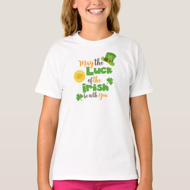Camiseta Día de San Patricio, Suerte de los Irlandeses, Rop (Anverso)