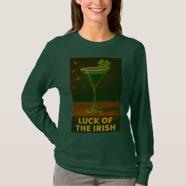 Camiseta Día de San Patricio Suerte del Martini de Trébol I