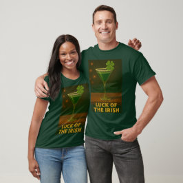 Camiseta Día de San Patricio Suerte del Martini de Trébol I