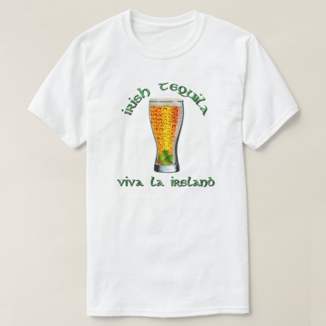 Camiseta Día de San Patricio - Tequila irlandesa, Viva la I (Diseño del anverso)