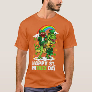 Camiseta Día de San Patricio Trex Dino Leprechaun T Rex Din