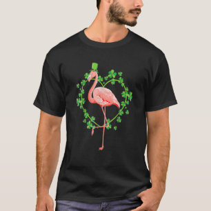 Camiseta Día de San Patricio Verde Flamingo 2022 Afortunado