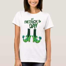 Camiseta Día de San Patricio Zapatos Duende