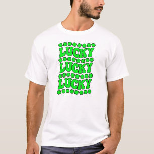 Camiseta DÍA DE SAN PATRICK, Afortunado, Afortunado, Afortu