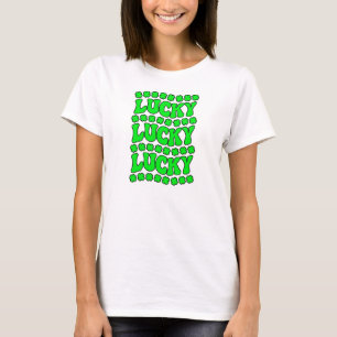 Camiseta DÍA DE SAN PATRICK, Afortunado, Afortunado, Afortu