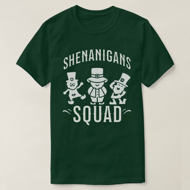 CAMISETA DÍA DE SAN PATRICK - PLAZA DE SHENANIGANS (Diseño del anverso)