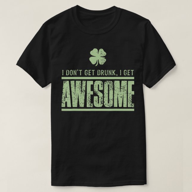 Camiseta Día de San Patrón Fiestas irlandeses (Diseño del anverso)