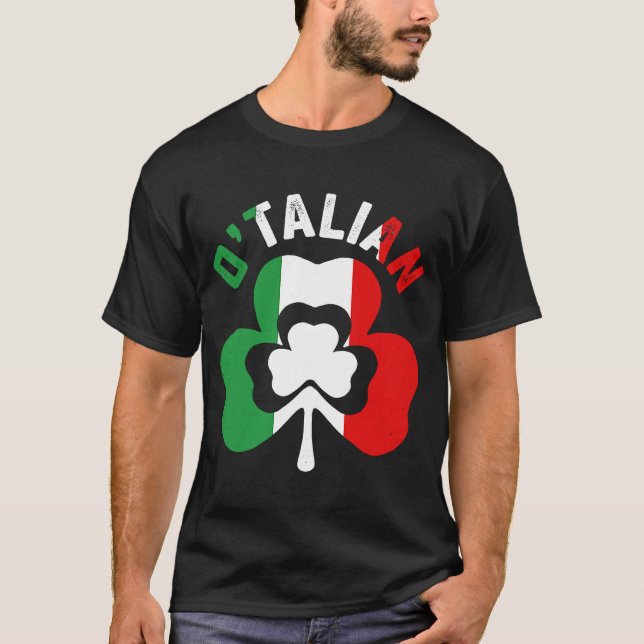 Camiseta Día de San Patrón Italiano Irlandés Otalian (Anverso)