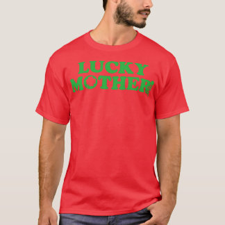 Camiseta Día de San Patrón, Madre Afortunada Estilo Grunt (
