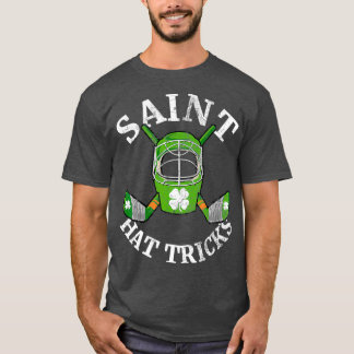 Camiseta Día de San Patrón Tricks de Gorra Hockey Shamrock