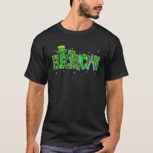 Camiseta Día de San Pattys, impresionante Purpurina de leo