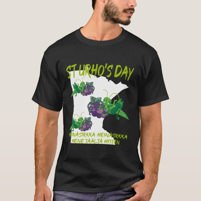 Camiseta Día de San Urhos Uvas de viña Minnesota (Anverso)
