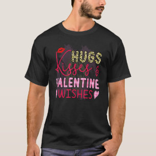 Camiseta Día de San Valentín abrazan y besan a Chicas de XO