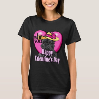Camiseta Día de San Valentín Affenpinscher