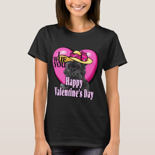 Camiseta Día de San Valentín Affenpinscher (Anverso)
