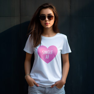 Camiseta Día de San Valentín anti-sinusal del corazón ro