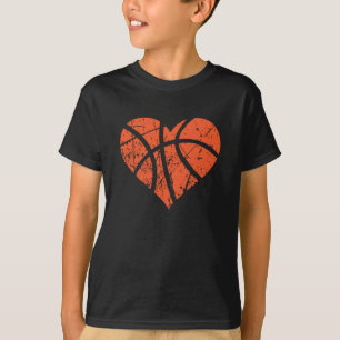 Camiseta día de San Valentín Baloncesto Corazón Grunge H