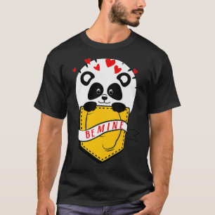 Camiseta Día de San Valentín, Be Mine Panda, Funny Valent