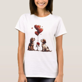 Camiseta Día de San Valentín Beagle Dogs