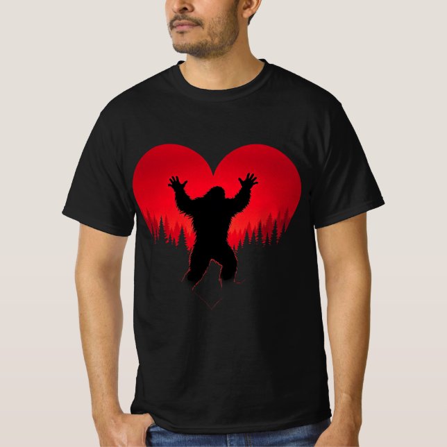 Camiseta día de San Valentín BigFoot Premium, dive (Anverso)