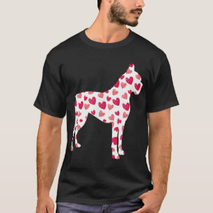 Camiseta Día de San Valentín Boxer Hearts Puppy Dog Lover