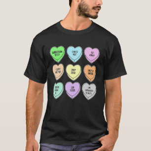Camiseta Día de San Valentín Candy Heart Mens mujeres Val