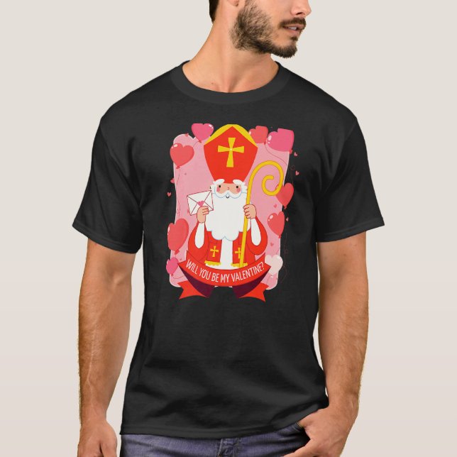 Camiseta Día de San Valentín Católico Será (Anverso)