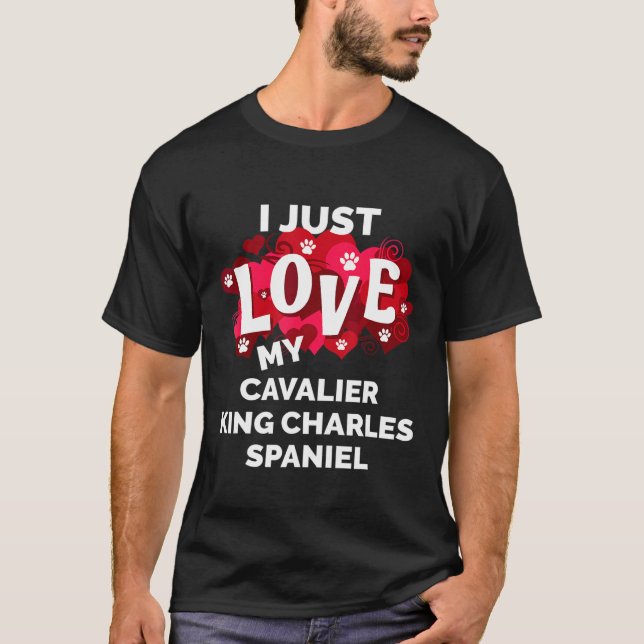 Camiseta Día de San Valentín Cavalier King Charles Spaniel  (Anverso)