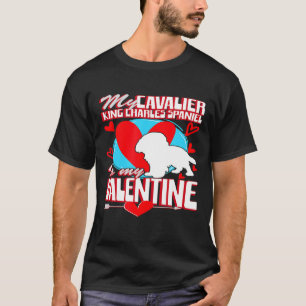 Camiseta Día de San Valentín Cavalier King Charles Spaniel 
