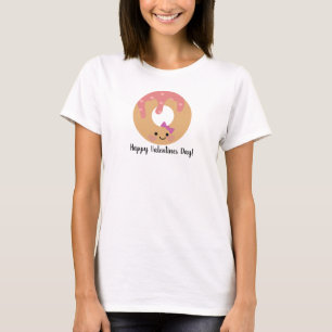 Camiseta Día de San Valentín Chica Donut y Frosting