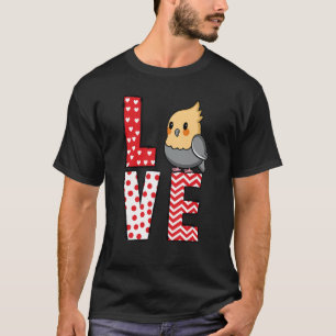 Camiseta Día de San Valentín Cockatiel Love Valentine Cute