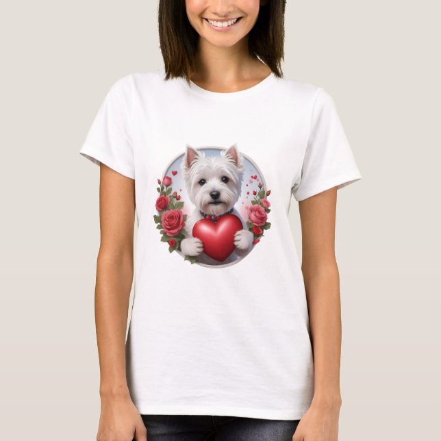 Camiseta Día de San Valentín con corazón (Anverso)